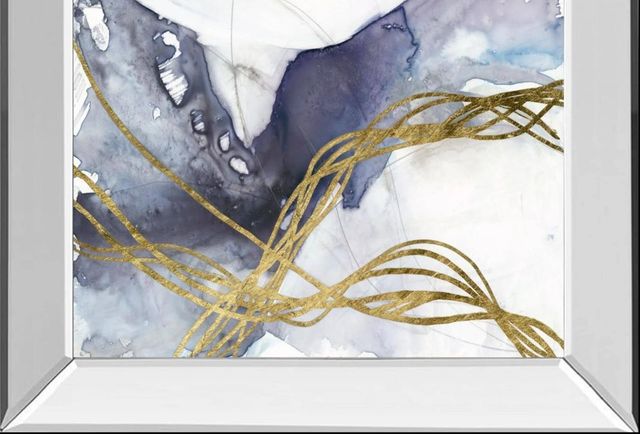 Classy Art Agate Wave IV by Jennifer Goldberger Mirror Framed Wall Art-1