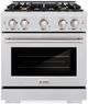ZLINE Select 30" Satin Stainless Steel Pro Style Dual Fuel Range-0