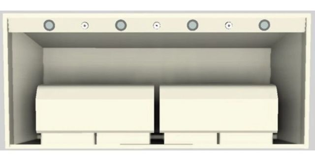 Vent-A-Hood® Designer Series 54" Biscuit Wall Mounted Range Hood-3