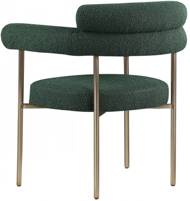 Meridian Furniture Blake Green/Brushed Brass Dining Arm Chair-3