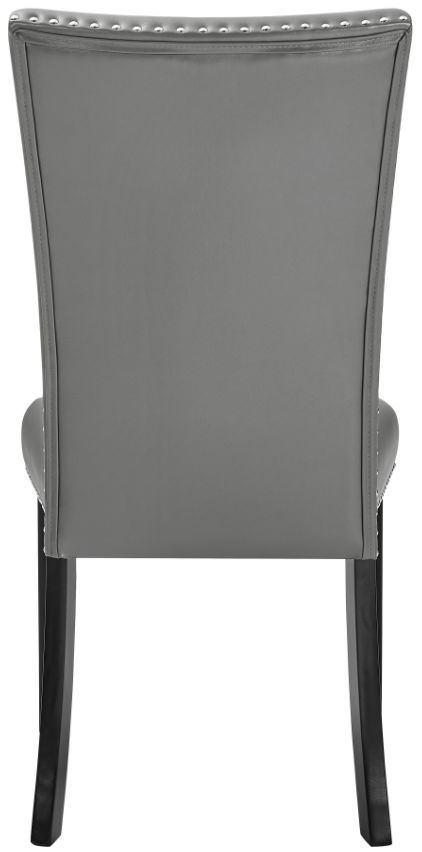 New Classic® Home Furnishings Lyra 2-Piece Gray Upholstered Dining Side Chair-4