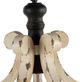 A & B Home Beige Small Harper 1-Light Chandelier-3