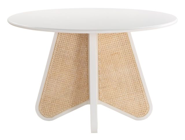 Meridian Furniture Butterfly White/Natural Dining Table-1