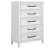 Coaster® Marielle 5-Piece Distressed White Eastern King Panel Bedroom Set-4