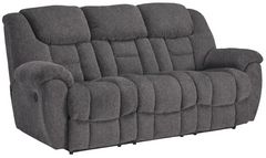 Signature Design by Ashley® Foreside Charcoal Manual Reclining Sofa