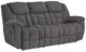 Signature Design by Ashley® Foreside Charcoal Manual Reclining Sofa-0
