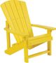 C.R. Plastic Generation Line Yellow Kids Adirondack-0