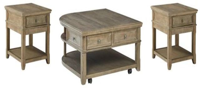 Signature Design by Ashley® Janismore 3-Piece Grayish Brown Coffee Table Set-0
