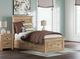 Signature Design by Ashley® Makidern Tan Twin Storage Panel Bed-1