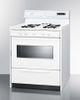 Summit® 30" White Freestanding Gas Range-2
