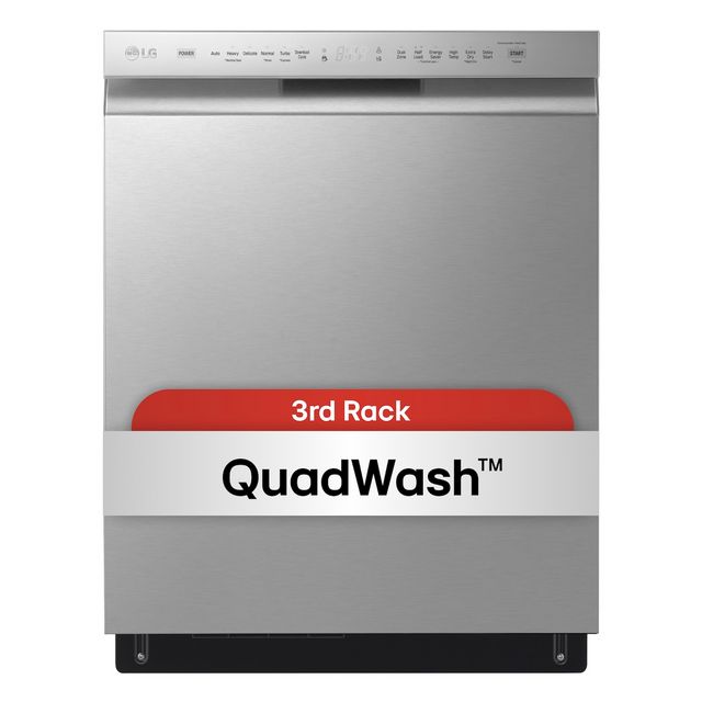 LG 24" PrintProof™ Stainless Steel Front Control Built In Dishwasher-1
