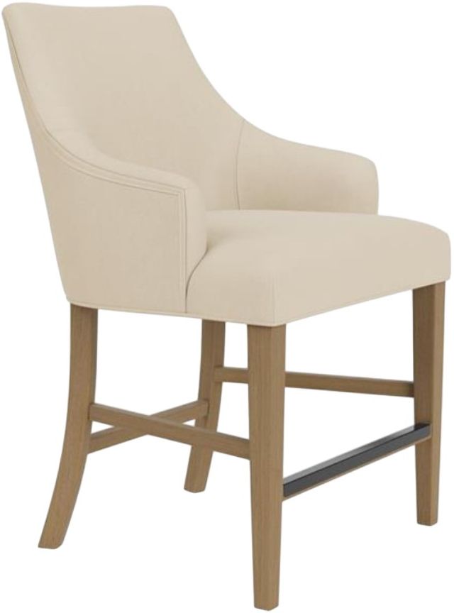 Riverside Furniture Mix-N-Match Chairs 2-Piece Ivory Swoop Arm Upholstered Stool Set-1