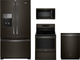 Whirlpool® 4 Piece Kitchen Package-Fingerprint Resistant Black Stainless Steel-0