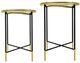 A & B Home 2-Piece Black/Gold Side Table Set-1