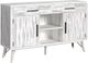 Elements International Rogen Rustic White Buffet -0