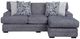 Franklin™ Sapphire Matcha Mineral Sofa with Reversible Chaise-1