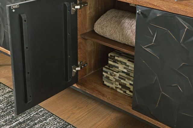 Signature Design by Ashley® Dorannby Black/Brown Accent Cabinet-5