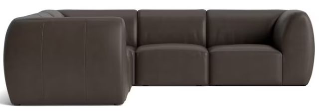 Bassett® Furniture Customizable Clyde 5-Piece Leather Modular L-Shaped Sectional-1