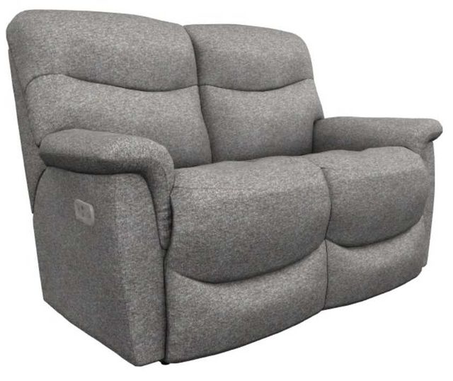 La-Z-Boy® James Smoke Power Reclining Loveseat with Headrest-0