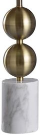 Harp & Finial® Racine Brass/White Table Lamp-1