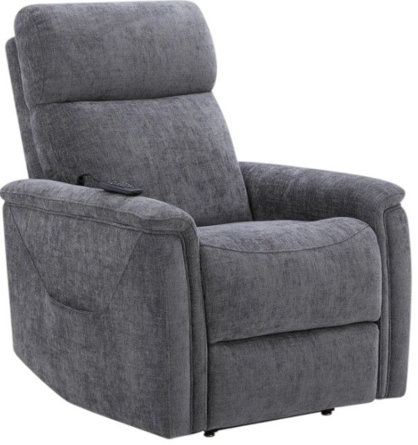 Flexsteel® Luma Shadow 32" Fabric Power Lift Recliner with Power Headrest, and Lumbar-0