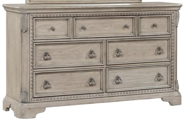 Bernards Coventry Grey 4-Piece Beige Queen Panel Bed Set-2