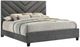 Crown Mark Zane Gray Queen Upholstered Panel Bed-0