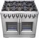 FORNO® Capriasca 36" Stainless Steel Pro Style Dual Fuel Range-4