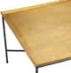 Currey & Company Boyles Antique Brass Cocktail Table with Black Iron Framework -3