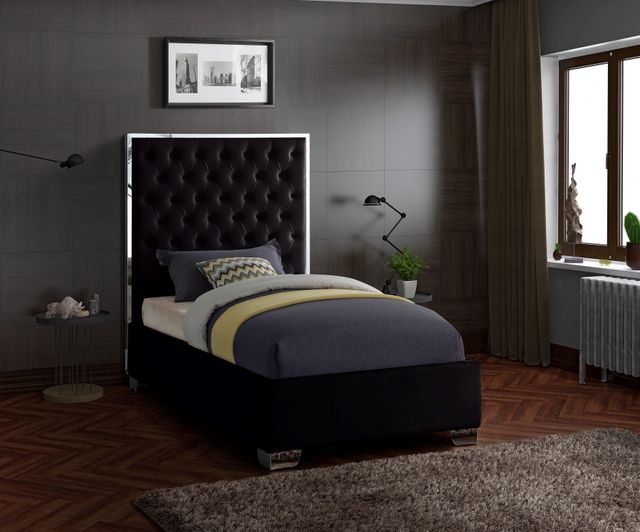 Meridian Furniture Lexi Black Twin Bed-1