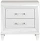 Homelegance® Tamsin White Metallic Nightstand-2