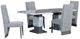 Global Furniture USA D1212 5-Piece Gray/White Dining Set-0