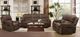 Furniture of America® Henricus Dark Brown Manual Glider Recliner -1