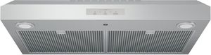Front view of the GE Profile™ 30" Stainless Steel Under Cabinet Range Hood
