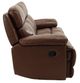 Cheers by Man Wah Pecan Reclining Sofa-3