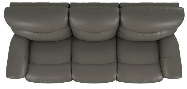 La-Z-Boy® James Charcoal Leather Power Reclining Sofa with Headrest and Lumbar-4