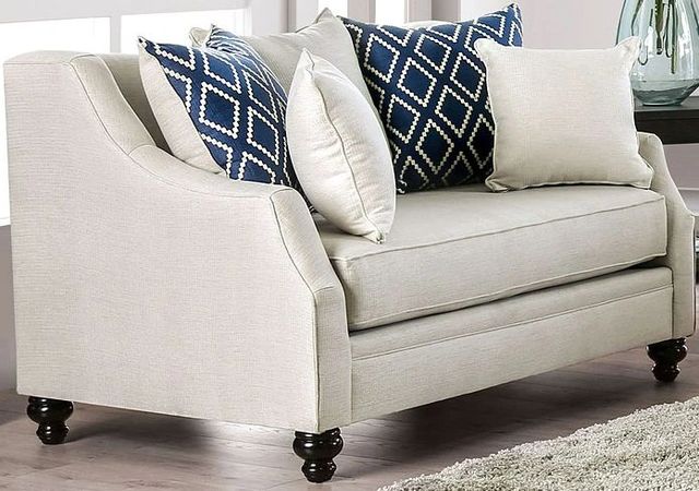 Furniture of America® Nefyn Ivory Loveseat-0