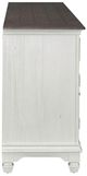 Liberty Furniture Charcoal/Wirebrushed White 80" TV Console with Fireplace-4