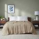 Olliix by Madison Park Freshspun Basketweave Khaki Full/Queen Cotton Blanket-1
