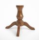 Canadel Customizable Weathered Gray Washed Wood Top Table with Canvas Pedestal -2