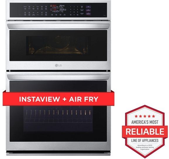 LG 30" PrintProof® Stainless Steel Oven/Microwave Combo Electric Wall Ovens-1