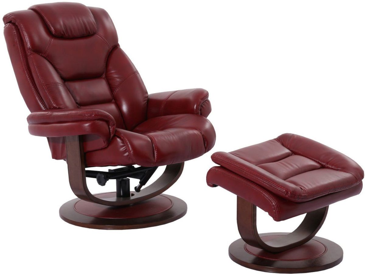Parker House Monarch Rouge Manual Reclining Swivel Chair and Ottoman Hoelscher s Fine Furniture Appliances Electronics Floresville and Pleasanton TX