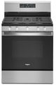 Whirlpool® 30" Stainless Steel Freestanding Gas Range-0