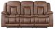 New Classic® Home Furnishings Morello Brown Dual Manual Reclining Sofa-1