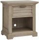 American Woodcrafters Heritage Coast Sea Oat 1-Drawer Nightstand-0