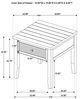 Coaster® Concord Distressed Java End Table-4