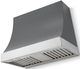 La Cornue CornuFé Marquee 36" Graphite Range Hood with Polished Chrome Trim-0