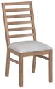 International Furniture Direct Balam Brown/White Upholstered Dining Side Chair-0