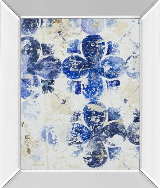 Classy Art Blue Quatrefoil l by Patricia Pinto Wall Art-0