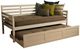 Kodiak Furniture Boho Linen Stone/White Twin Daybed with Trundle and Mattress-0